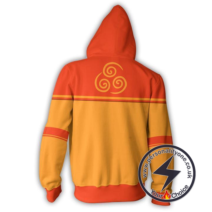 Avatar The Last Airbender Hoodies - Aang Zip Up Hoodie Jacket